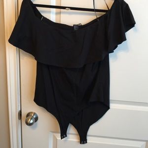 Off the shoulder body suit